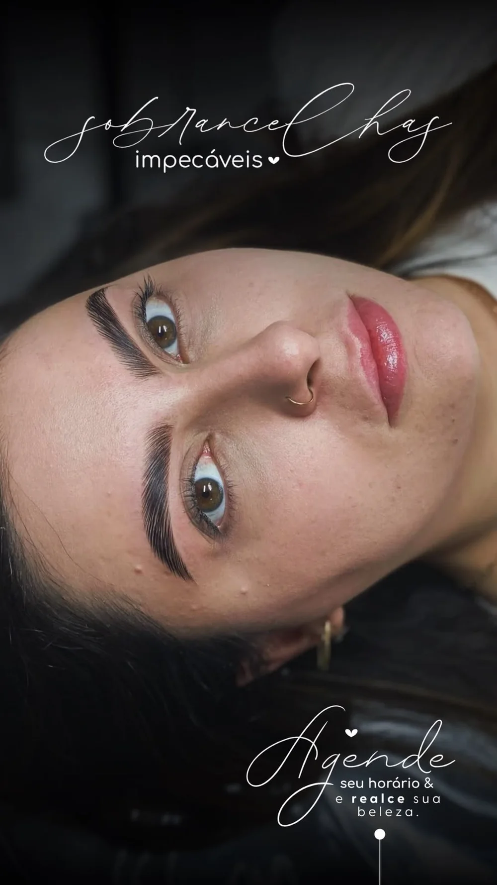 Depois: Beleza e sobrancelhas
