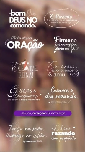 Figurinhas católicas do Toque de Céu