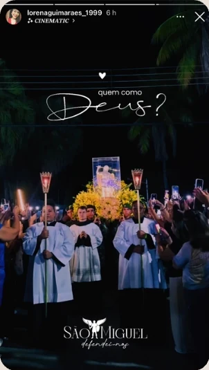 Story de cliente feito com as figurinhas do Toque de Céu