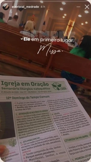 Story de cliente feito com as figurinhas do Toque de Céu