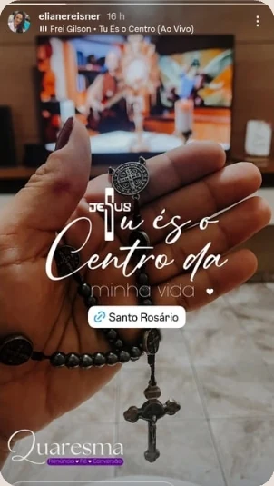 Story de cliente feito com as figurinhas do Toque de Céu